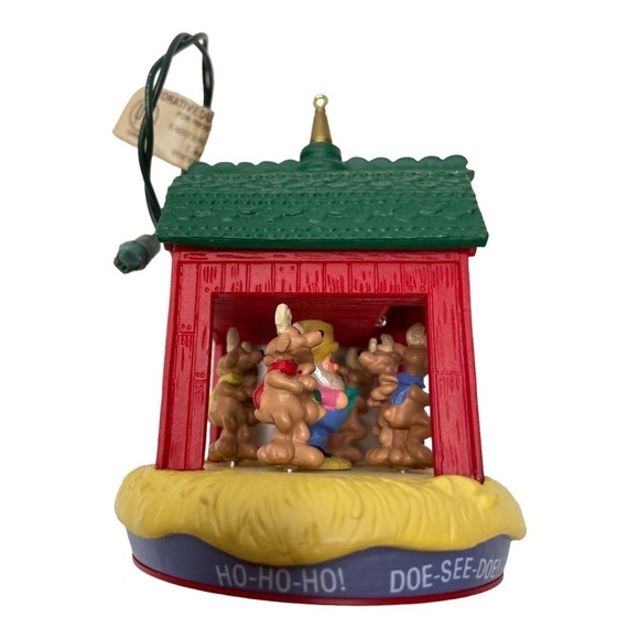 1990 Hallmark Keepsake Santa's Ho-Ho-Hoedown Magic Light Motion Ornament - Picture 11 of 15